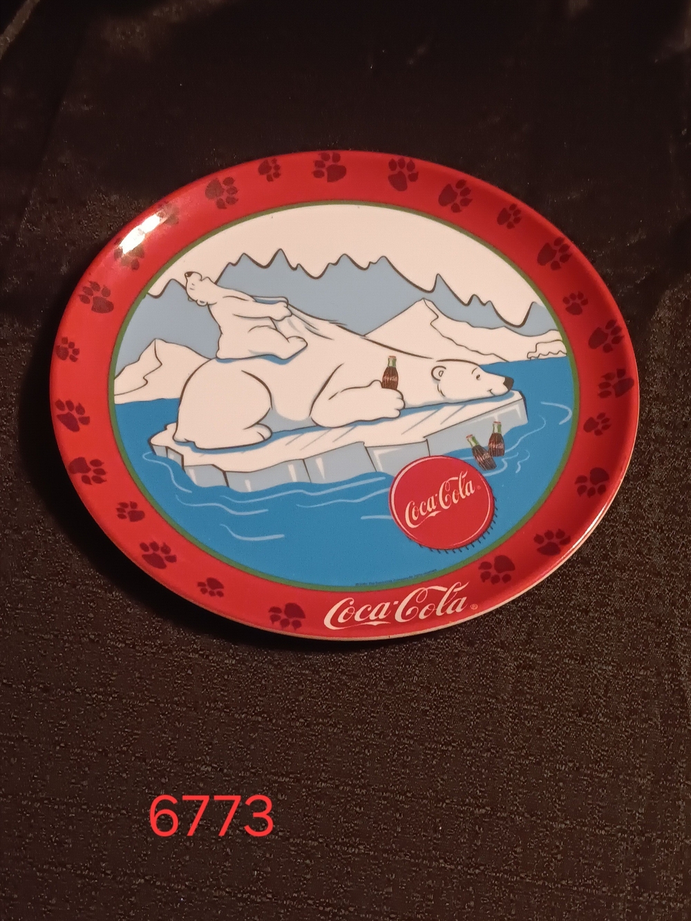 2 Coca-Cola Plastic Plates